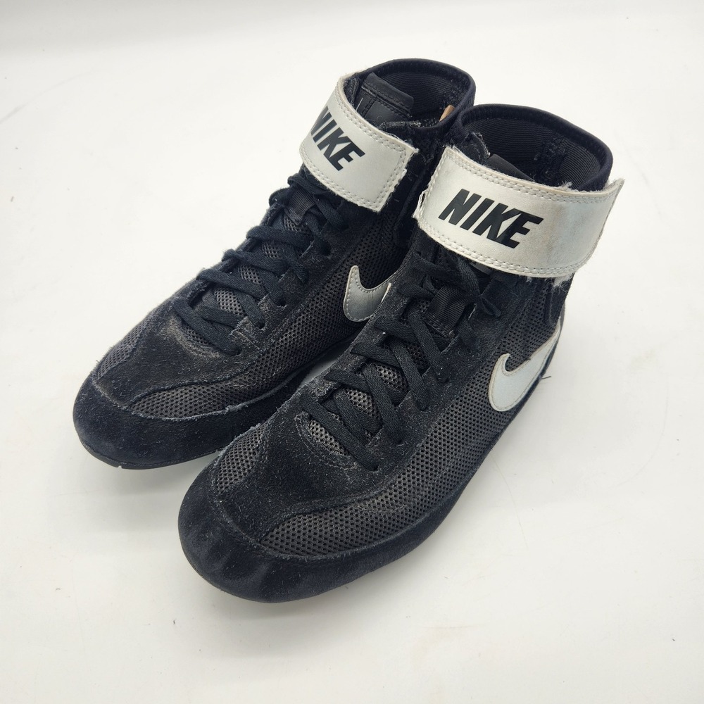 Nike SpeedSweep 7 Wrestling Shoes 366683-004 Suede Black White Mens Size 7